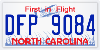 NC license plate DFP9084