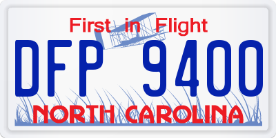 NC license plate DFP9400