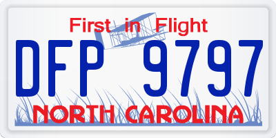 NC license plate DFP9797