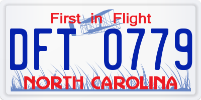 NC license plate DFT0779