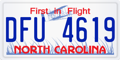 NC license plate DFU4619