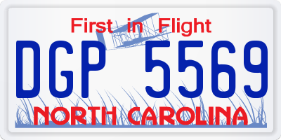 NC license plate DGP5569