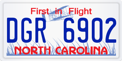 NC license plate DGR6902
