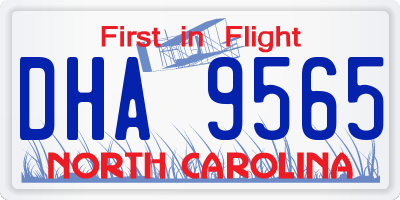 NC license plate DHA9565