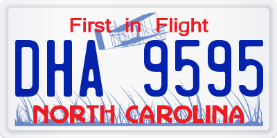 NC license plate DHA9595