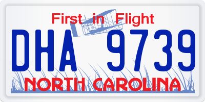 NC license plate DHA9739