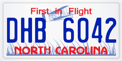 NC license plate DHB6042