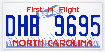 NC license plate DHB9695