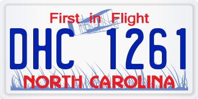 NC license plate DHC1261