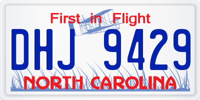 NC license plate DHJ9429