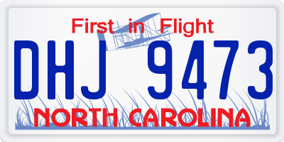 NC license plate DHJ9473