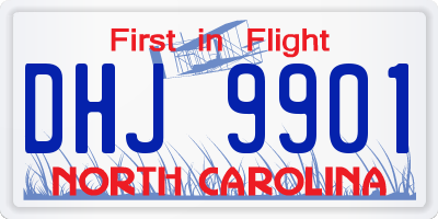 NC license plate DHJ9901