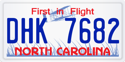 NC license plate DHK7682