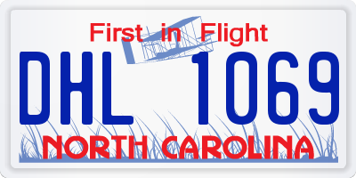 NC license plate DHL1069