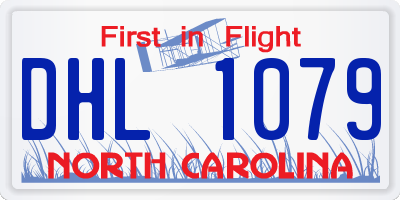 NC license plate DHL1079
