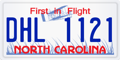 NC license plate DHL1121