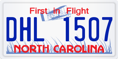 NC license plate DHL1507