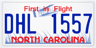 NC license plate DHL1557