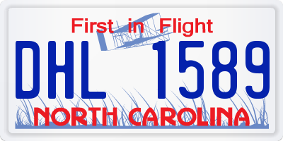 NC license plate DHL1589