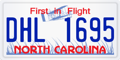 NC license plate DHL1695