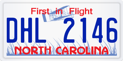 NC license plate DHL2146