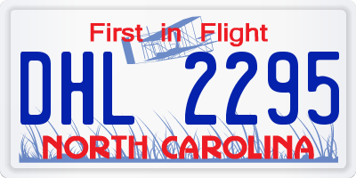 NC license plate DHL2295