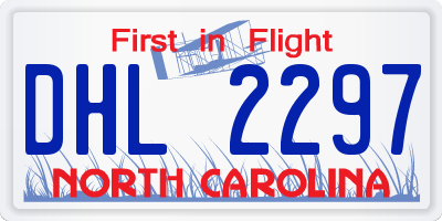 NC license plate DHL2297