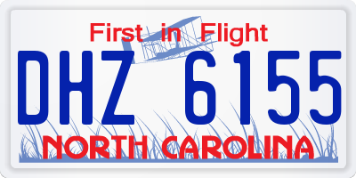 NC license plate DHZ6155