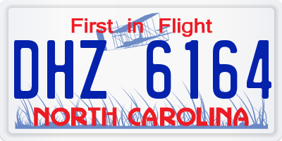 NC license plate DHZ6164