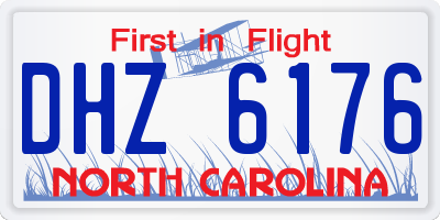 NC license plate DHZ6176