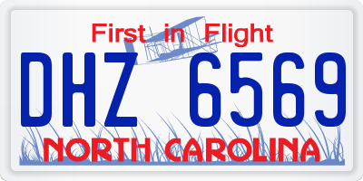 NC license plate DHZ6569