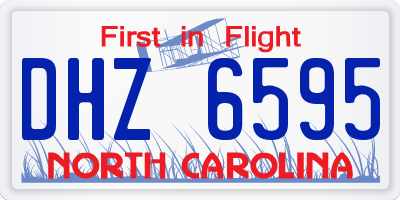NC license plate DHZ6595