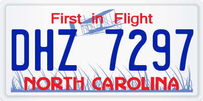 NC license plate DHZ7297