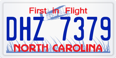 NC license plate DHZ7379
