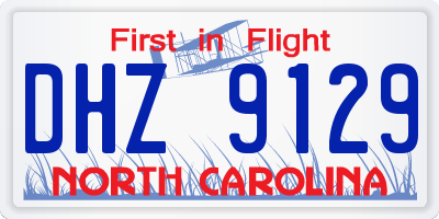 NC license plate DHZ9129