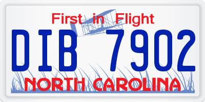 NC license plate DIB7902