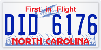 NC license plate DID6176