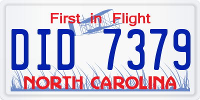 NC license plate DID7379
