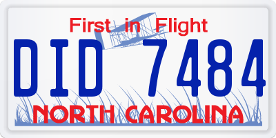 NC license plate DID7484