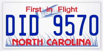 NC license plate DID9570