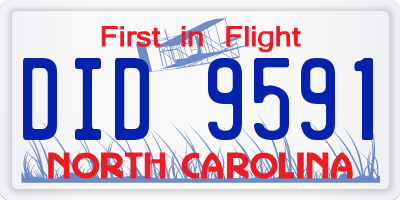 NC license plate DID9591