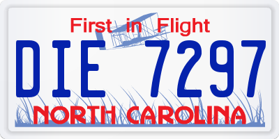 NC license plate DIE7297