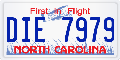 NC license plate DIE7979