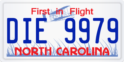 NC license plate DIE9979