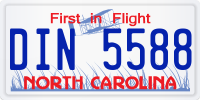 NC license plate DIN5588
