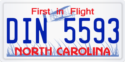 NC license plate DIN5593