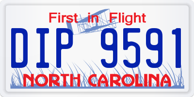 NC license plate DIP9591