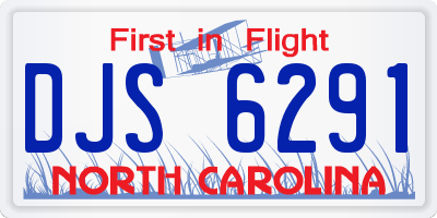 NC license plate DJS6291