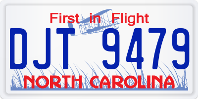 NC license plate DJT9479