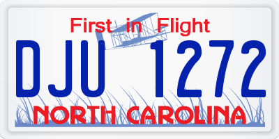 NC license plate DJU1272